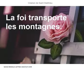Citations Saint Matthieu