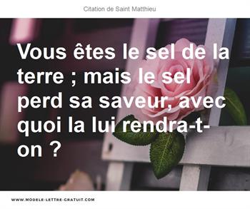 Citations Saint Matthieu