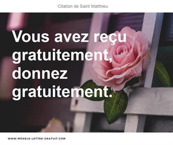 Citations Saint Matthieu