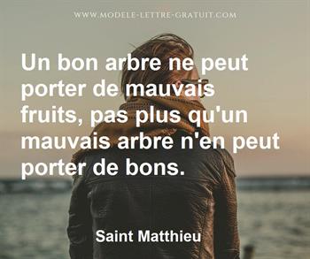 Citation de Saint Matthieu