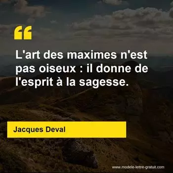 Citation Jacques Deval