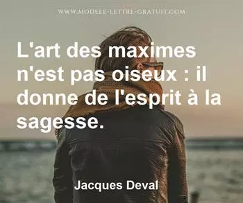 Citation de Jacques Deval