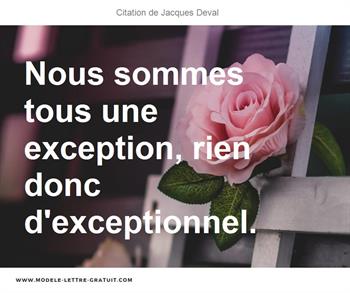 Citations Jacques Deval