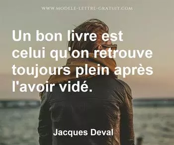 Citation de Jacques Deval