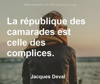 Citation de Jacques Deval