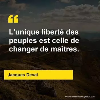 Citation Jacques Deval