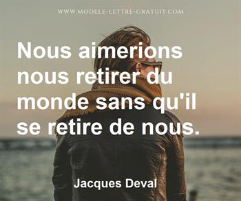 Citation de Jacques Deval