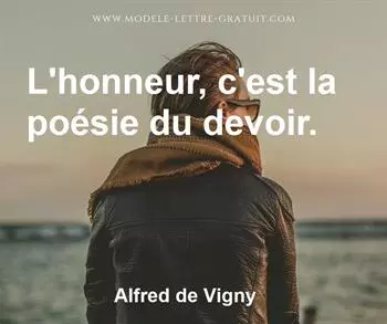 Citation de Alfred de Vigny