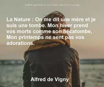 Citation de Alfred de Vigny