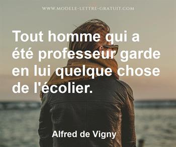 Citation de Alfred de Vigny