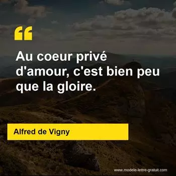 Citation Alfred de Vigny