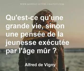 Citation de Alfred de Vigny