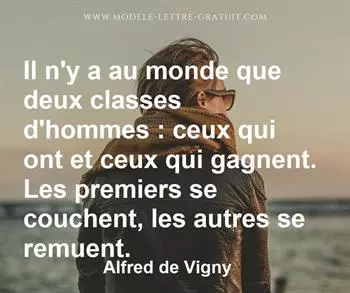 Citation de Alfred de Vigny