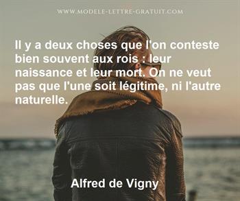 Citation de Alfred de Vigny