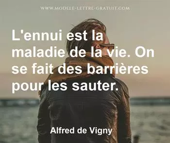 Citation de Alfred de Vigny