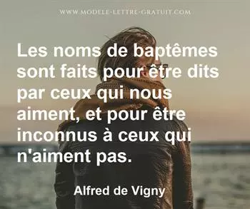 Citation de Alfred de Vigny