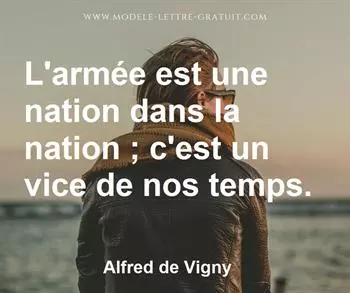 Citation de Alfred de Vigny