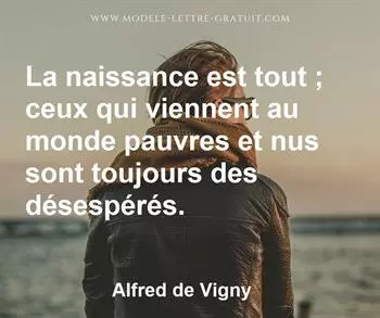 Citation de Alfred de Vigny
