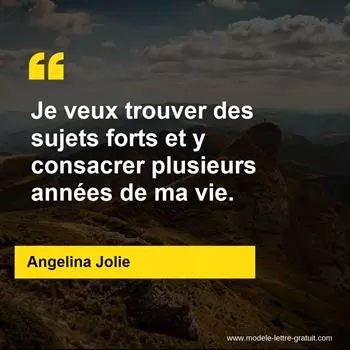 Citation Angelina Jolie
