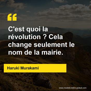 Citation de Haruki Murakami