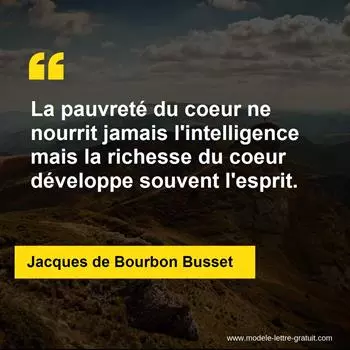 Citation Jacques de Bourbon Busset