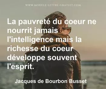 Citation de Jacques de Bourbon Busset
