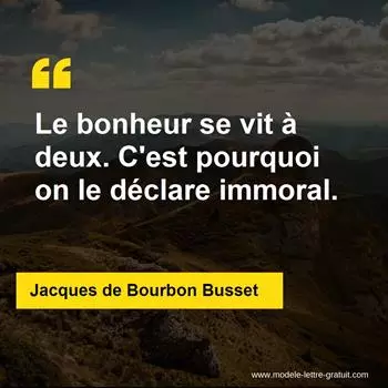 Citation Jacques de Bourbon Busset