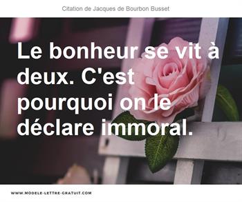 Citations Jacques de Bourbon Busset