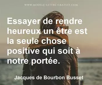 Citation de Jacques de Bourbon Busset