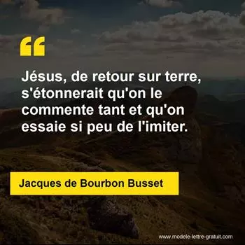 Citation Jacques de Bourbon Busset