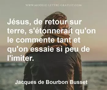 Citation de Jacques de Bourbon Busset