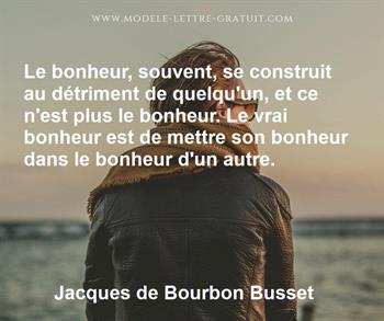 Citation de Jacques de Bourbon Busset