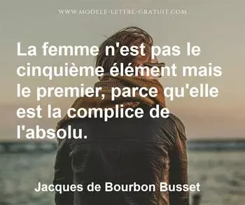 Citation de Jacques de Bourbon Busset