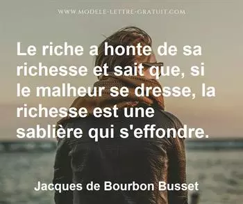Citation de Jacques de Bourbon Busset