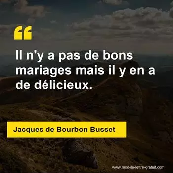 Citation Jacques de Bourbon Busset