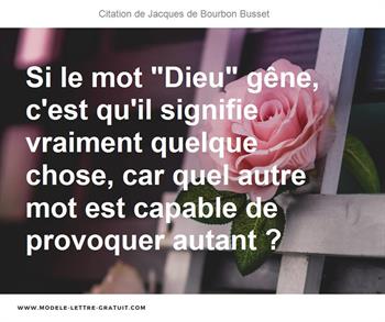 Citations Jacques de Bourbon Busset