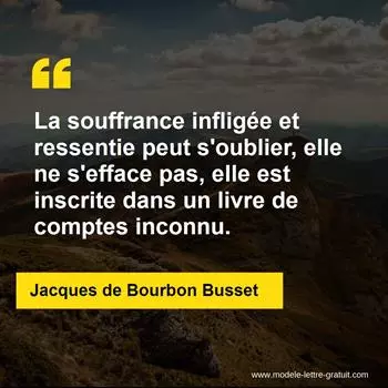 Citation Jacques de Bourbon Busset