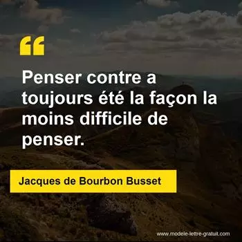 Citation Jacques de Bourbon Busset
