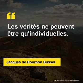 Citation Jacques de Bourbon Busset