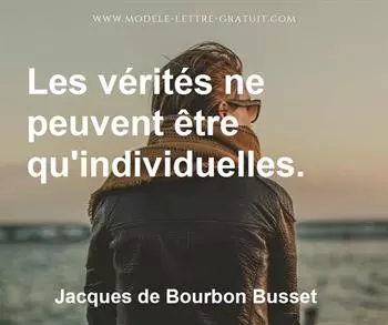 Citation de Jacques de Bourbon Busset