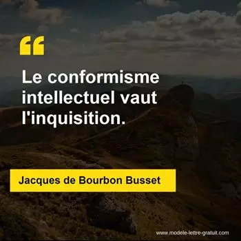 Citation Jacques de Bourbon Busset
