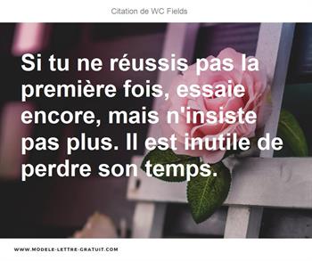 Citations WC Fields