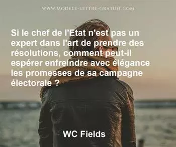 Citation de WC Fields