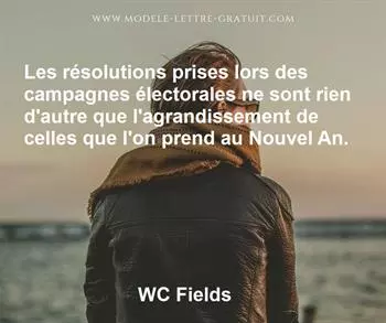 Citation de WC Fields