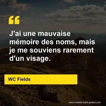 Citation WC Fields
