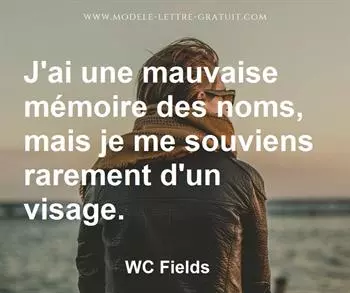 Citation de WC Fields
