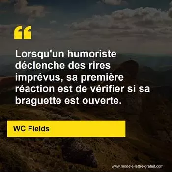 Citation WC Fields