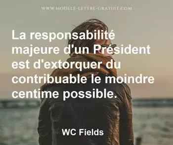Citation de WC Fields