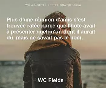 Citation de WC Fields