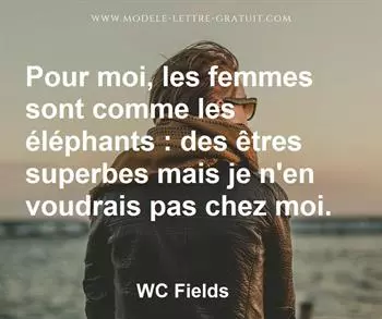Citation de WC Fields